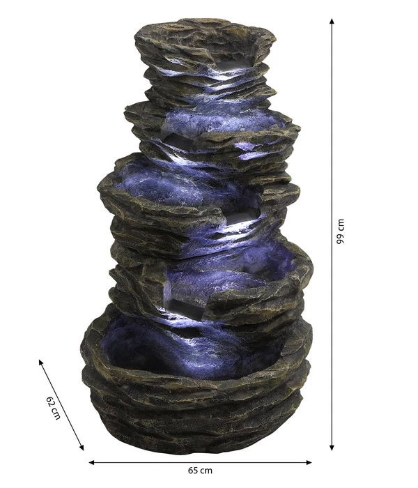 Dehner Polyresin-Gartenbrunnen Roccia 5 Dehner Polyresin-Gartenbrunnen Roccia – Bild 5