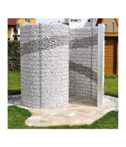 Bellissa Schneckendusche/Umkleide Gabione, 230 X 180 X 210 Cm -Gardena Store 1597475 WE MO 002 bellissaSchneckenduscheUmkleideGabione230x180x210cm