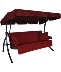 Angerer Hollywoodschaukel Trend Joy Bordeaux, 3-Sitzer