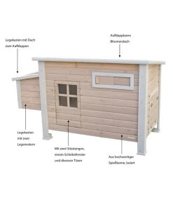 KERBL Hühnerstall Emma, Ca. B146/H85/T74 Cm 9 KERBL Hühnerstall Emma, Ca. B146/H85/T74 Cm -Gardena Store 1722214 WE IG 001 KerblHuehnerstall Emma