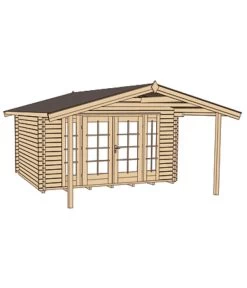 Weka Weekendhaus 137 A -Gardena Store 1811090 WE DE 002 BBH45MMTEGERNSEE2V200GR1