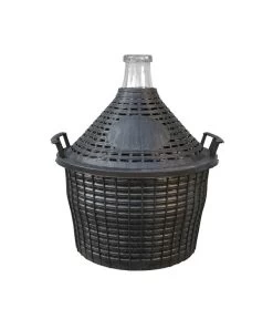 Glasballon Im Kunststoff-Schutzkorb