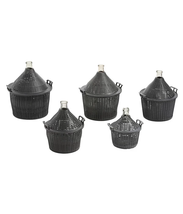 Glasballon Im Kunststoff-Schutzkorb 2 Glasballon Im Kunststoff-Schutzkorb – Bild 2