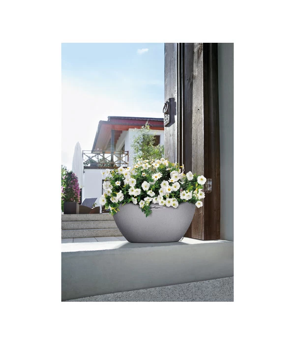 LECHUZA® Kunststoff-Schale Cubeto Stone, Rund – Bild 8