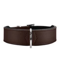HUNTER® Hundehalsband Basic, Braun/schwarz