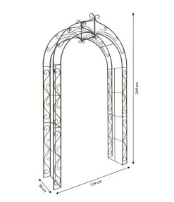 Dehner Metall-Rosenbogen Melina, Ca. B134/H244/T38 Cm 6 Dehner Metall-Rosenbogen Melina, Ca. B134/H244/T38 Cm -Gardena Store 2379675 WE BG 001 RosenbogenMelina