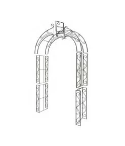 Dehner Metall-Rosenbogen Melina, Ca. B134/H244/T38 Cm 7 Dehner Metall-Rosenbogen Melina, Ca. B134/H244/T38 Cm -Gardena Store 2379675 WE DE 001 RosenbogenMelina