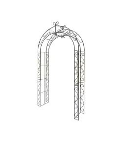 Dehner Metall-Rosenbogen Melina, Ca. B134/H244/T38 Cm