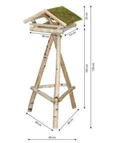 Dehner Natura Futterhaus Moosdach, Ca. B60/H130/T60 Cm 6 Dehner Natura Futterhaus Moosdach, Ca. B60/H130/T60 Cm -Gardena Store 2383958 WE BG 001 DehnerNaturaVogelfutterhausMoosdach
