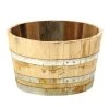 Holz-Weinfasskübel, Rund, Braun