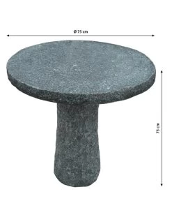 Dehner Granit-Tisch, Rund, Ca. Ø75/H75 Cm -Gardena Store 2741676 WE BG 001 GranitTischrund75cm