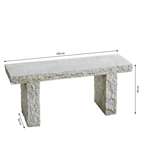 Dehner Granit-Gartenbank, 2-Sitzer 5 Dehner Granit-Gartenbank, 2-Sitzer – Bild 5