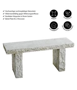 Dehner Granit-Gartenbank, 2-Sitzer 8 Dehner Granit-Gartenbank, 2-Sitzer -Gardena Store 2789402 WE IG 001 GranitGartenbankGranitGartenbankGrau