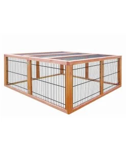 Elmato® Freilaufgehege Deluxe, Ca. B120/H48/T120 Cm