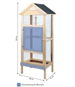 BIRD DREAM Vogelvoliere Mit Bitumen-Dach 7 BIRD DREAM Vogelvoliere Mit Bitumen-Dach -Gardena Store 3190477 WE BG 001 HolzvolieremitBitumenDach