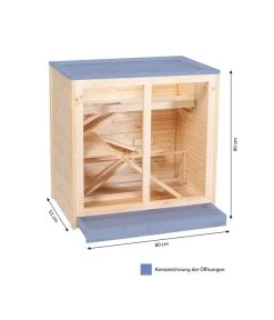 Silvio Design Nagerheim Arni, Ca. B80/H80/T53 Cm -Gardena Store 3205960 WE BG 001 HamsterkaefigAmi