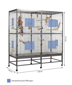 Montana Vogelvoliere Paradiso 150 -Gardena Store 3239878 WE BG 001 PPVoliereParadiso150AntikPlatinum