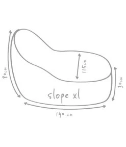 Outbag Outdoor-Sitzsack Slope XL Skin -Gardena Store 3466166 WE DE 002 SlopeSkinKieselXl