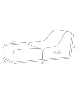 Outbag Outdoor-Sitzsack Peak Skin -Gardena Store 3472446 WE DE 002 PeakSkinKiesel