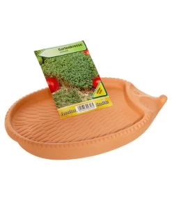 Römertopf Kresseigel Mit Kresse-Saatgut -Gardena Store 349993 BildD 001 RoemertopfKresseigelMitKresseSaatgutKresseIgel1SamenTerra