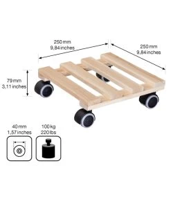 Wagner Multi Pflanzenroller, 25 X 25 Cm -Gardena Store 3519444 WE BG 003 MULTIROLLERBUCHE