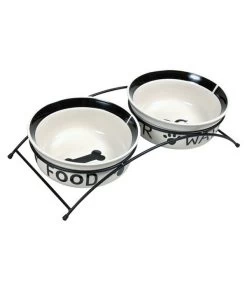 Trixie Keramiknapf-Set "Eat On Feet", 2 X 1,6 Liter