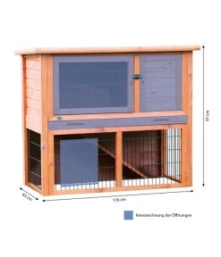 Trixie Nagerheim Mit Freilaufgehege, Braun, Ca. B116/H97/T63 Cm -Gardena Store 3866720 WE BG 001 TrixieKleintierstallFreilaufoHasenMG