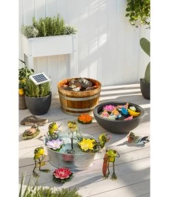 Holz-Weinfasskübel, Rund, Braun -Gardena Store 3923653 WE MO 002 EsotecSolarpumpensystemRiminiSPumpeWasserpumpeSolarpumpe