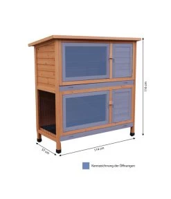 Dehner Kaninchenstall Original, Ca. B114/H116/T57 Cm -Gardena Store 4050621 WE BG 001 DehnerkaninchenstallOriginal