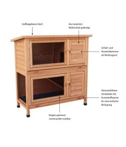 Dehner Kaninchenstall Original, Ca. B114/H116/T57 Cm -Gardena Store 4050621 WE IG 003 DehnerKaninchenstallOriginalMG