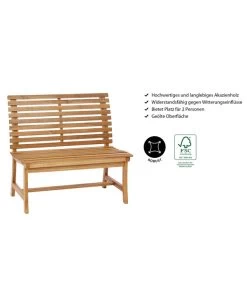 Dehner Akazienbank Paisley, 2-Sitzer -Gardena Store 4069167 WE IG 001 AkazienbankPaisley