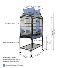 Dehner Vogelvoliere Paola, Ca. B86/H155/T55,5 Cm 9 Dehner Vogelvoliere Paola, Ca. B86/H155/T55,5 Cm -Gardena Store 4075412 WE BG 001 DehnerVolierePaolaN