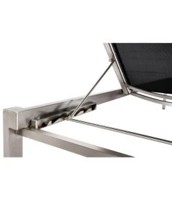 Best Rollliege Marbella, Edelstahl, Schwarz, Ca. B67/H33/T200 Cm -Gardena Store 4109609 WE DE 001 BestRollliegeMarbellaEdelstahlSchwarz