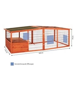 Trixie Freigehege XL Für Kaninchen -Gardena Store 4112793 WE BG 001 TrixieFreigehegeXlFuerKaninchenFreigehXl240X79x116Hol