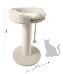 Dehner Lieblinge Kratzbaum Aurelio, Ca. B65/H100/T65 Cm -Gardena Store 4161022 WE BG 001 DehnerMarkenqualitaetKatzenkratzbaumAurelio