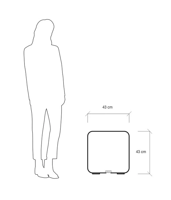 Kunststoff-Würfel Bo, Ca. B43/H43/T43 Cm 3 Kunststoff-Würfel Bo, Ca. B43/H43/T43 Cm – Bild 3