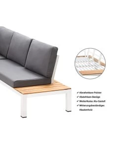 Dehner Aluminium-Lounge Malibu, 2-teilig -Gardena Store 4209870 WE IG 001 DehnerAluLoungeMalibu