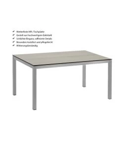 Dehner Premium Esstisch Nantes, Ca. B152/H75/T90 Cm -Gardena Store 4218210 WE IG 001 DehnerPremiumEsstischNantes