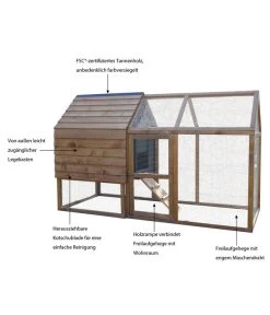 Dehner Hühnerstall Megi, Ca. B199/H122/T76 Cm -Gardena Store 4287520 WE IG 001 Dehner Huehnerstall Megi