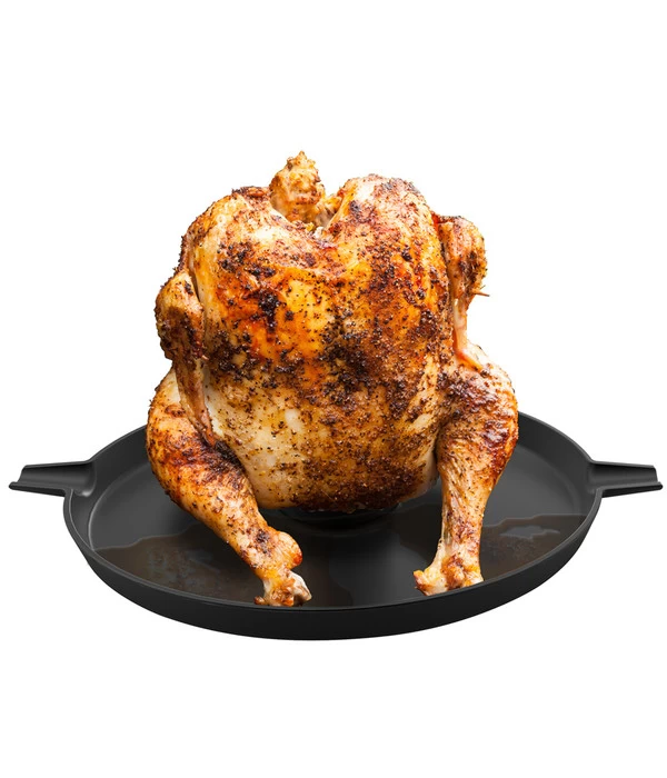 Tepro Guss-Hähnchenhalter-Einleger, Ø 32 X 11 Cm 2 Tepro Guss-Hähnchenhalter-Einleger, Ø 32 X 11 Cm – Bild 2