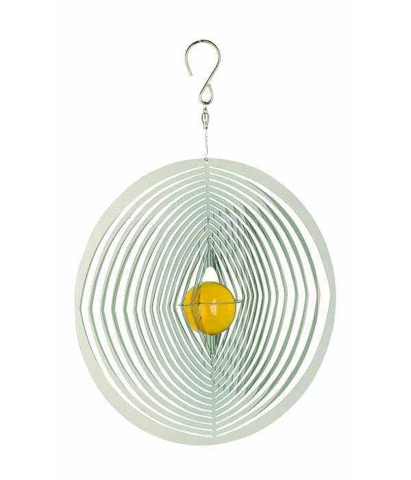 NATURE'S MELODY Windspiel Cosmo Rund, 20,5 X 4,5 X 29 Cm, Silber/gelb 1 NATURE'S MELODY Windspiel Cosmo Rund, 20,5 X 4,5 X 29 Cm, Silber/gelb