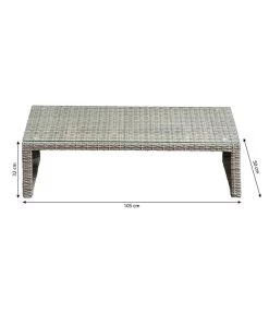 Dehner Geflecht-Lounge Rom, 4-teilig -Gardena Store 4407334 WE BG 003 DehnerGeflechtLoungeRom
