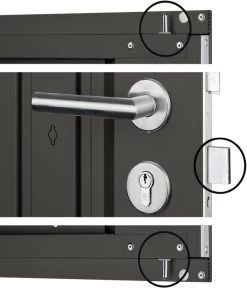 Biohort Gerätehaus AvantGarde® Gr. A3, Ca. B180/H218/T300 Cm 10 Biohort Gerätehaus AvantGarde® Gr. A3, Ca. B180/H218/T300 Cm -Gardena Store 4416988 WE DE 001 Biohort3fachVerriegelung BiohortAvantGarde