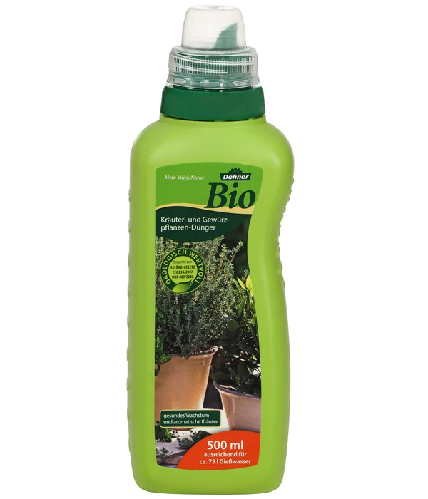 Dehner Bio Kräuter- Und Gewürzpflanzen-Dünger, Flüssig, 500 Ml 1 Dehner Bio Kräuter- Und Gewürzpflanzen-Dünger, Flüssig, 500 Ml
