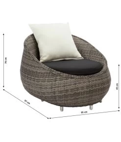 Dehner Geflechtsessel Avani -Gardena Store 4418786 WE BG 001 LoungesesselAvaniNeu