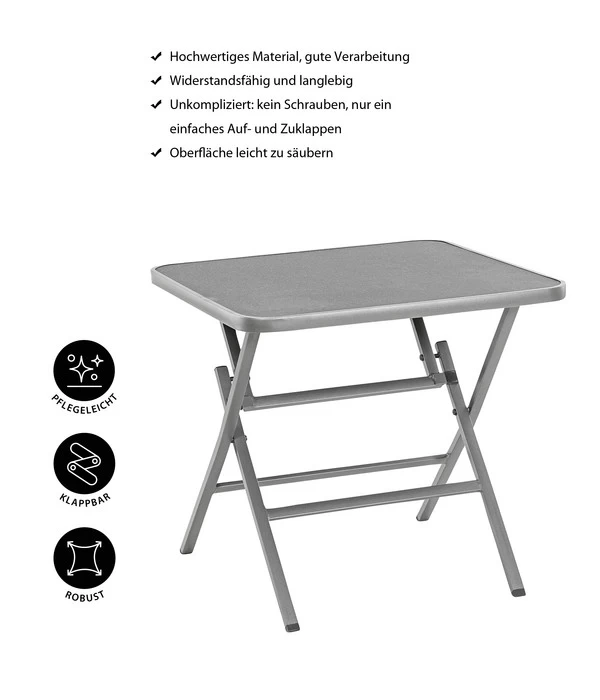 Dehner Klapptisch Chicago, Eckig 6 Dehner Klapptisch Chicago, Eckig – Bild 6