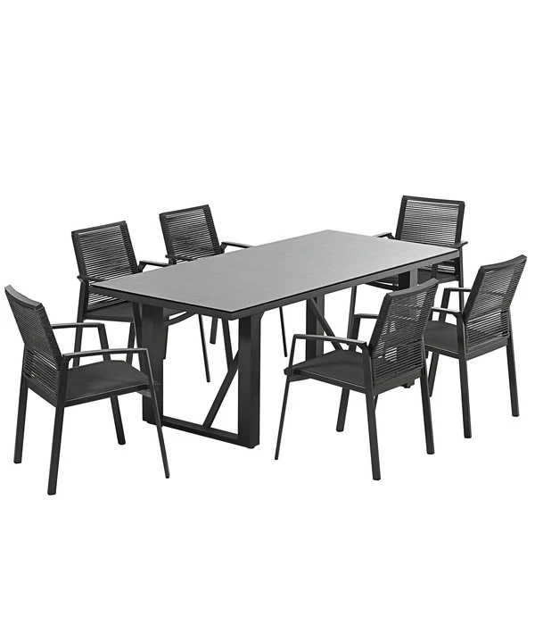 Dehner Alutisch Monaco, Ca. B200/H73/T90 Cm 2 Dehner Alutisch Monaco, Ca. B200/H73/T90 Cm – Bild 2