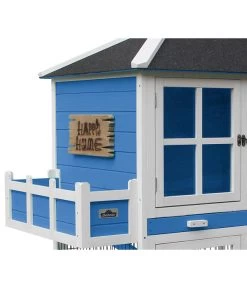 Dehner Nagerheim Happy Home Palazzo, Blau, Ca. B145/H121/T72 Cm -Gardena Store 4427746 WE DE 001 Dehner MarkenqualitaetHappyHomePalazzo