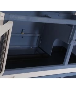 Dehner Kaninchenstall Original Mit Wärmedämmung, Ca. B114/H116/T57 Cm -Gardena Store 4440830 WE D 001 DehnerMarkenqualitaetKaninchenstallIsoliertBlau