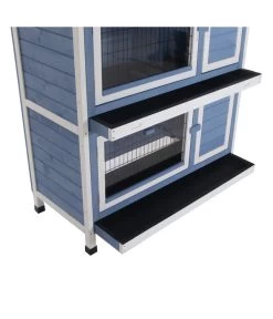 Dehner Kaninchenstall Original Mit Wärmedämmung, Ca. B114/H116/T57 Cm -Gardena Store 4440830 WE D 003 DehnerMarkenqualitaetKaninchenstallIsoliertBlau